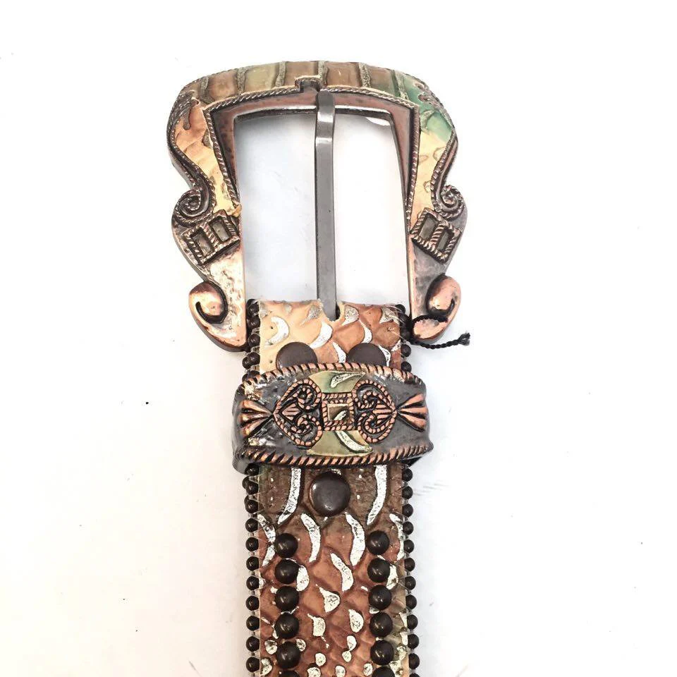 b.b. Simon Python Oval Crystal Belt - Image 3