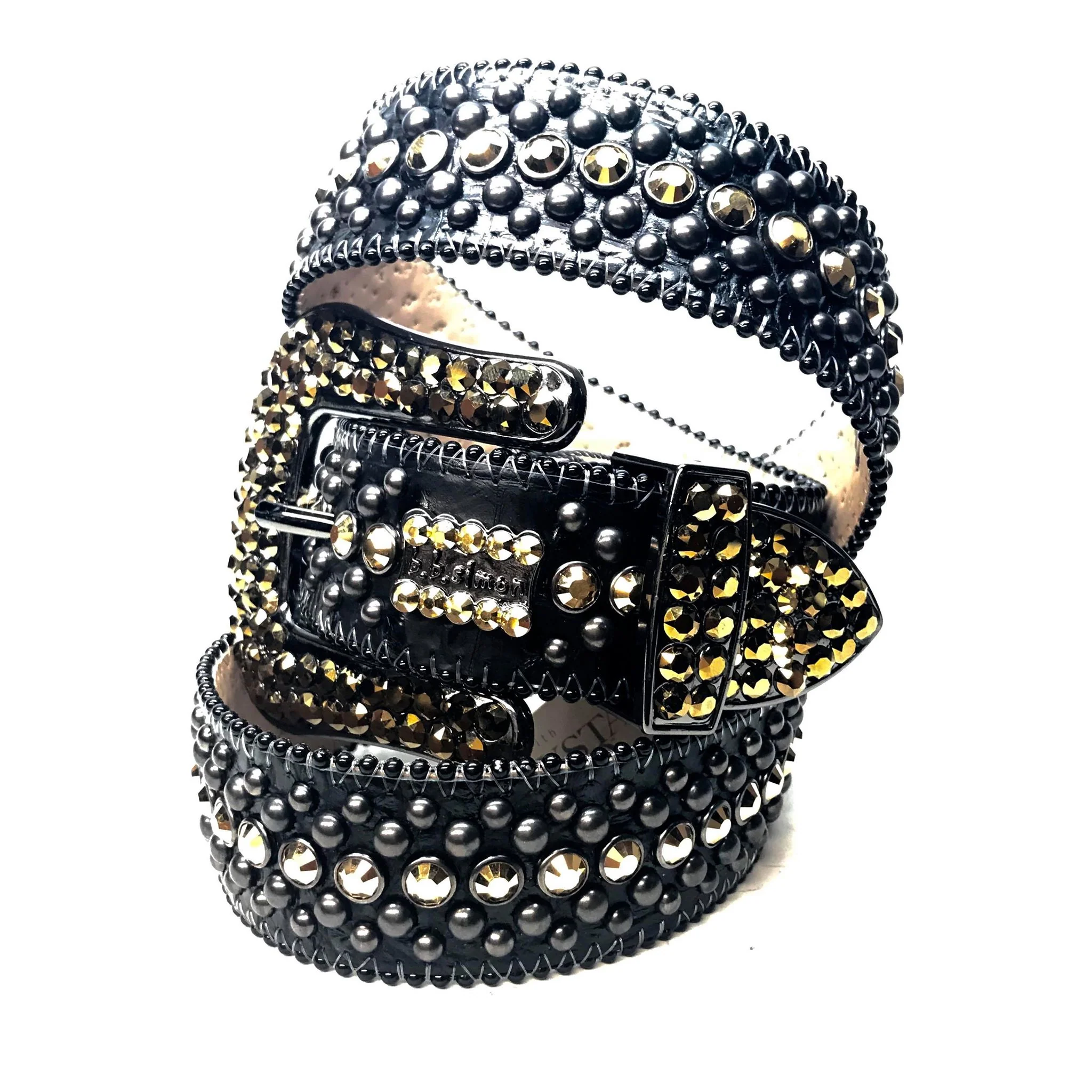 b.b. Simon 'Rose Gold' Fully Loaded Crystal Belts - Image 2