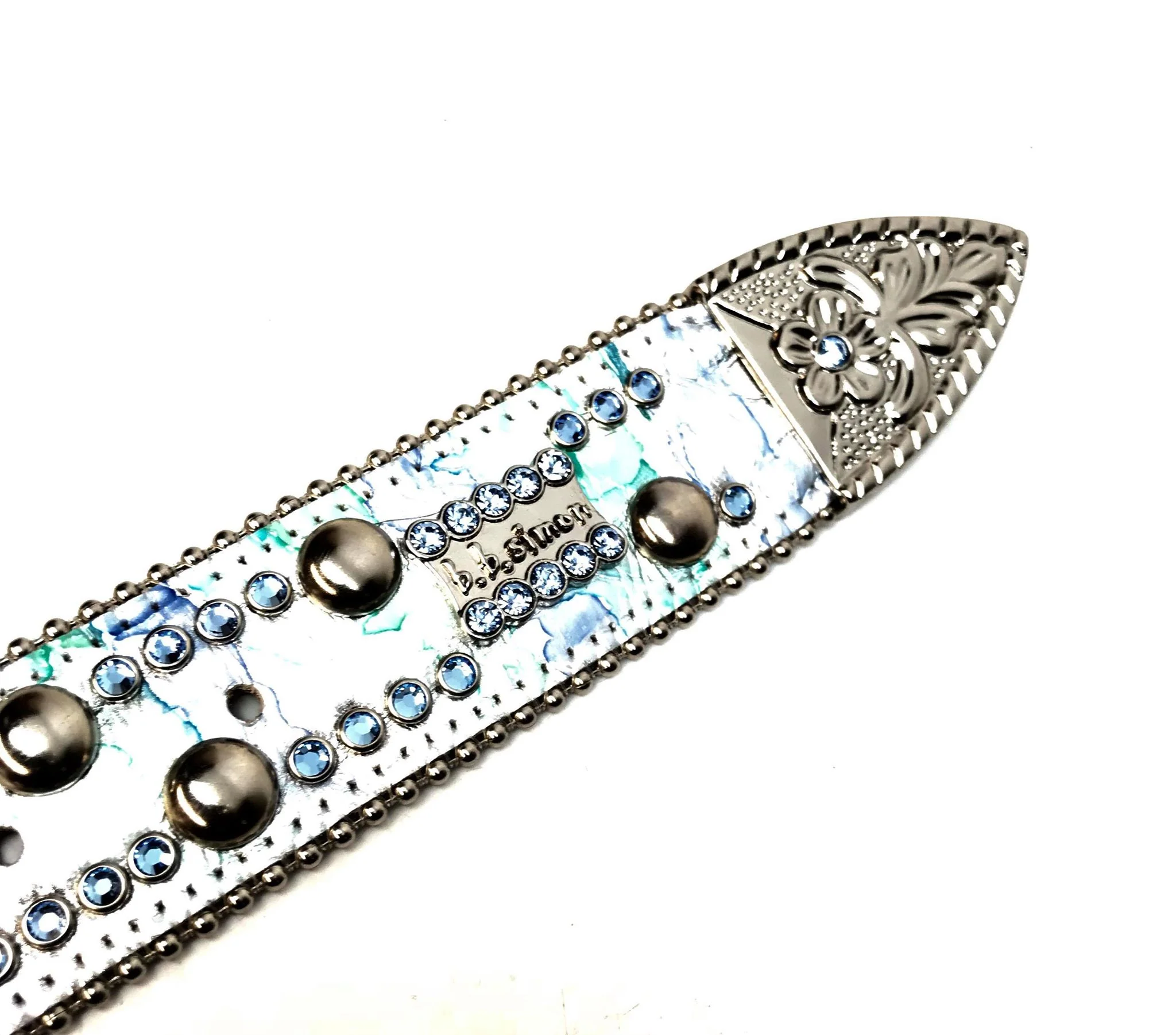 b.b. Simon 'Sea Water' Swarovski Crystal Belt - Image 5