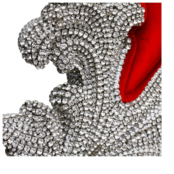 b.b. Simon Silver / Red CHAIR-101 Royal Crystal Chair - Image 4