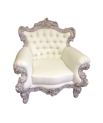 b.b. Simon Silver CHAIR-102 Royal Crystal Chair