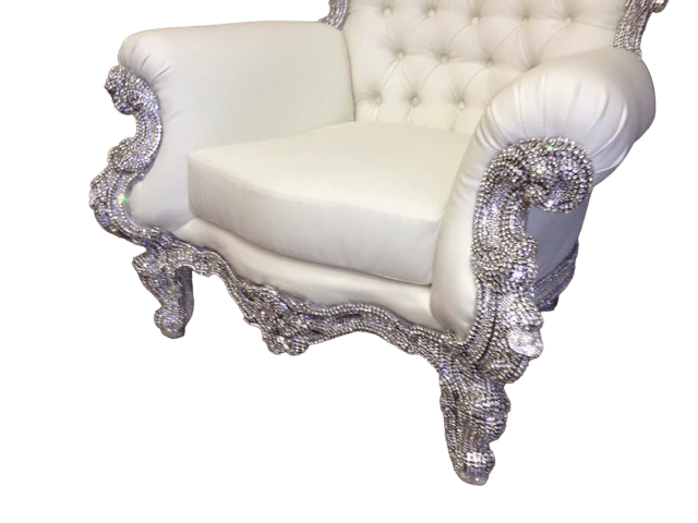 b.b. Simon Silver CHAIR-102 Royal Crystal Chair - Image 4