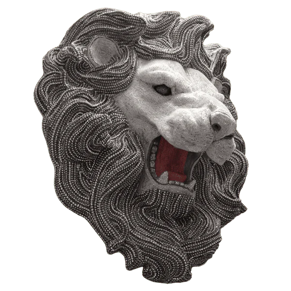 b.b. Simon Silver Crystal Lion Mane - Image 3