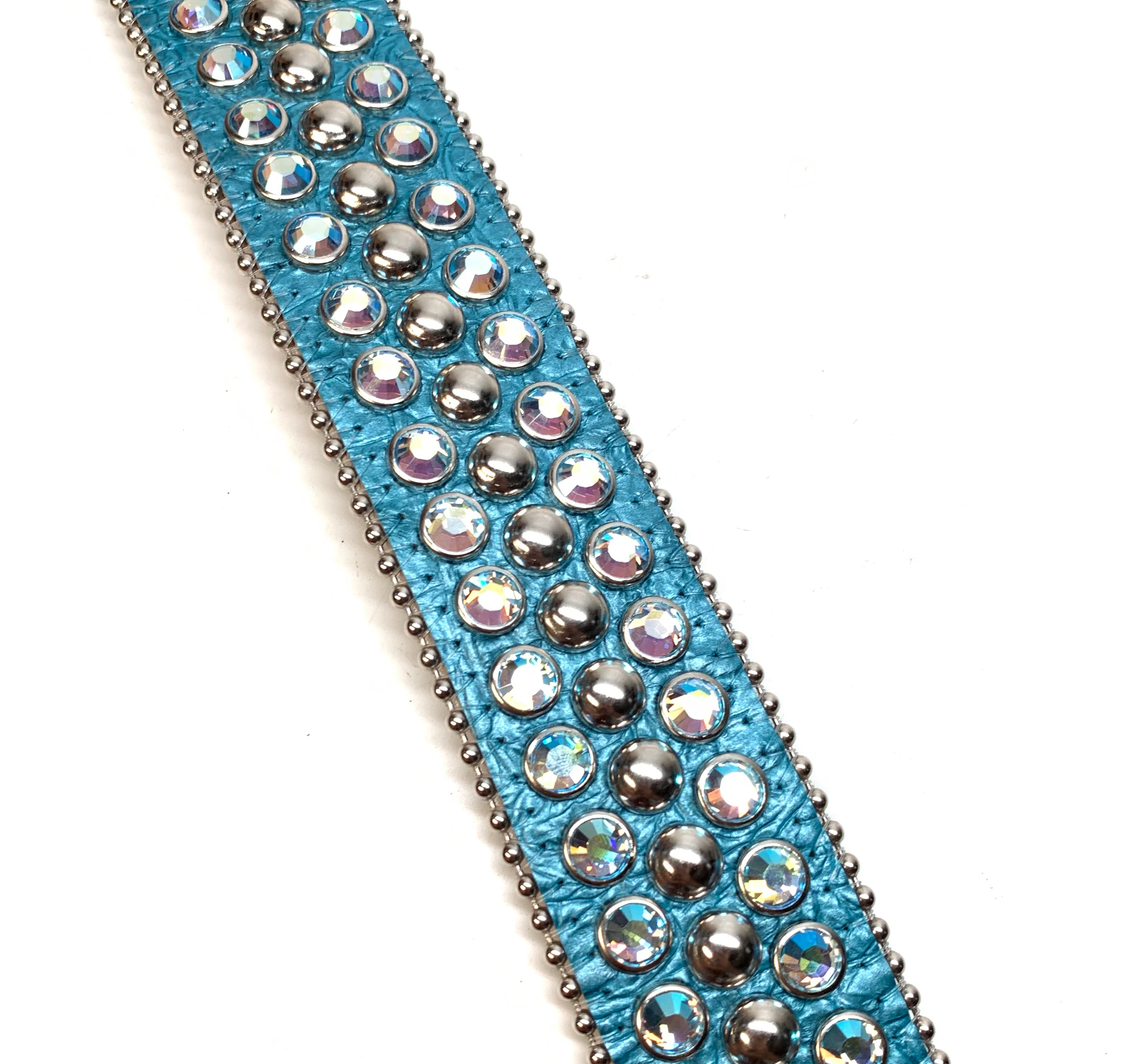 b.b. Simon Skull Ultramarine Blue Double Row Belt - Image 5
