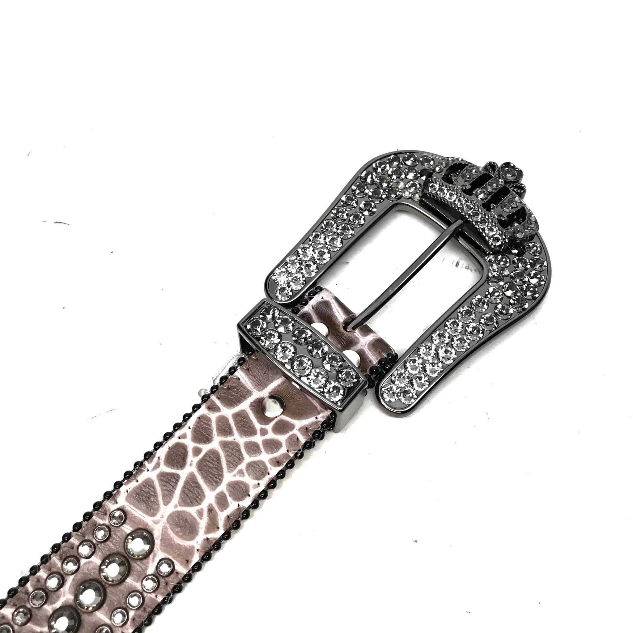 b.b. Simon Zebra Crown Fully Loaded Crystal Belt - Image 2