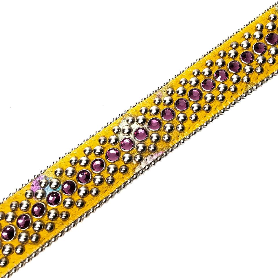 b.b. Simon 'Sunset Yellow' Pony Crystal Belt - Image 4