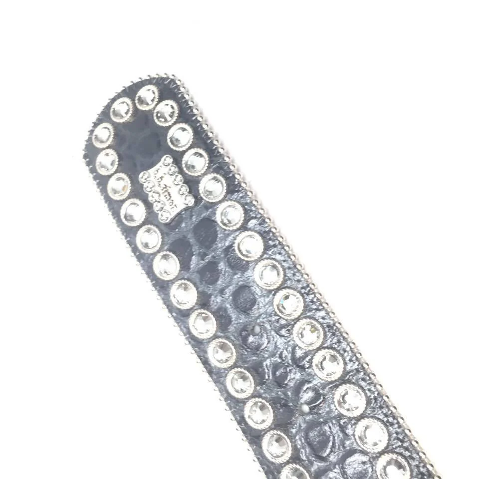 b.b. Simon "Thick Fully Loaded Gator" Crystal Belt - Image 5