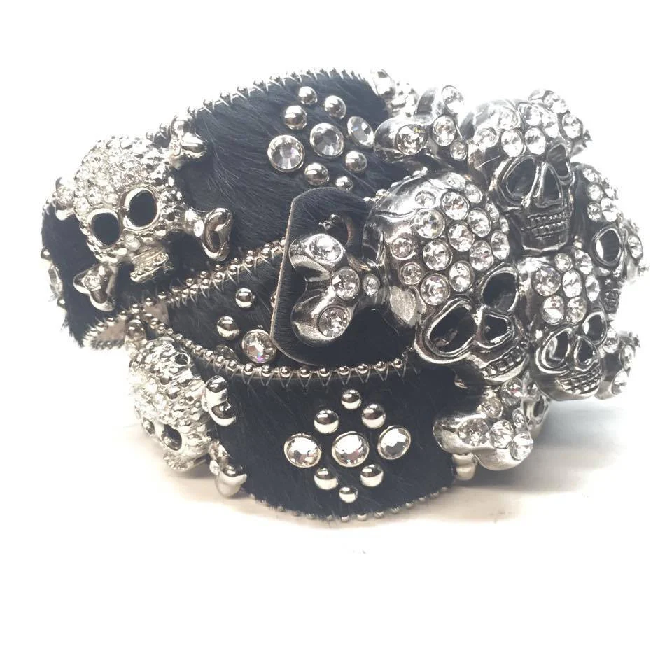 b.b. Simon "Graveyard Pony Hair" Crystal Belt - Image 4