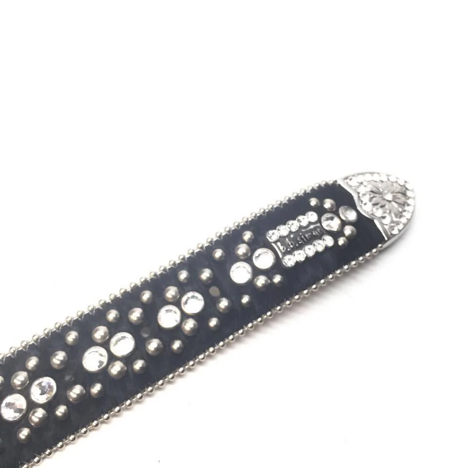 b.b. Simon "Skull Pony Hair" Crystal Belt - Image 4
