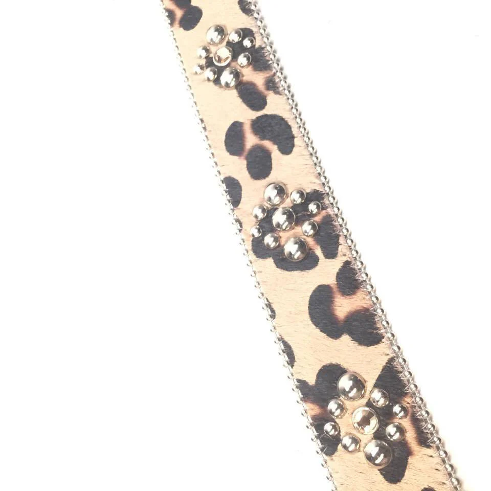 b.b. Simon "Leopard Pony Hair" Crystal Belt - Image 3