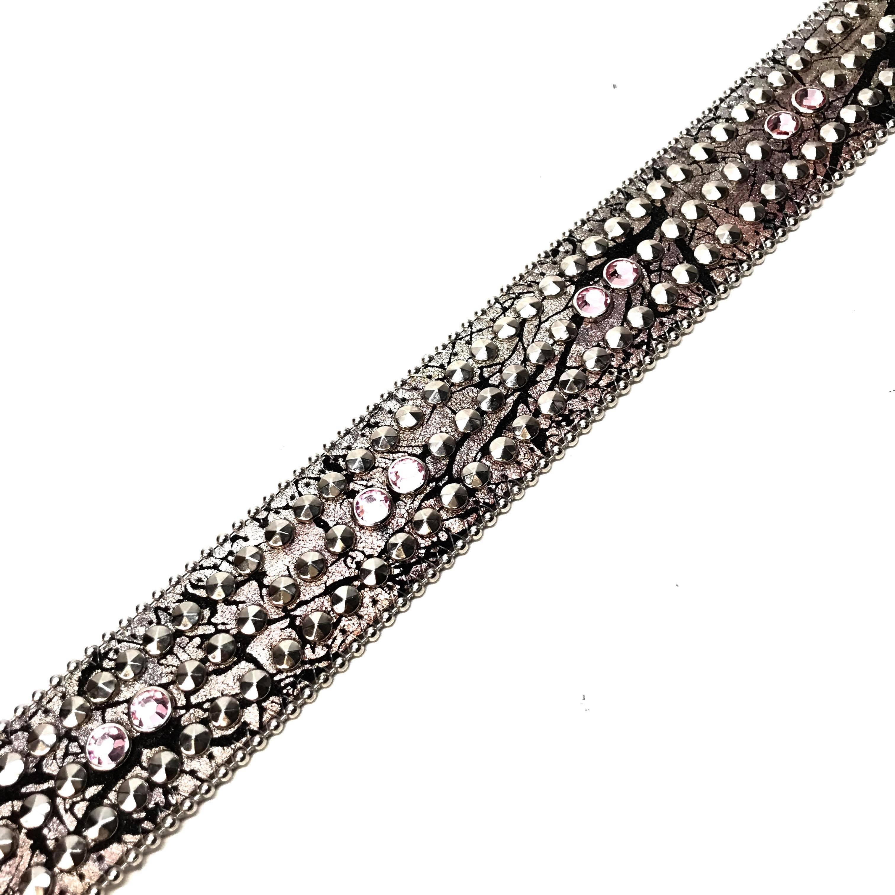 b.b. Simon 'Triple Studded' Mixed Crystal Belt - Image 4