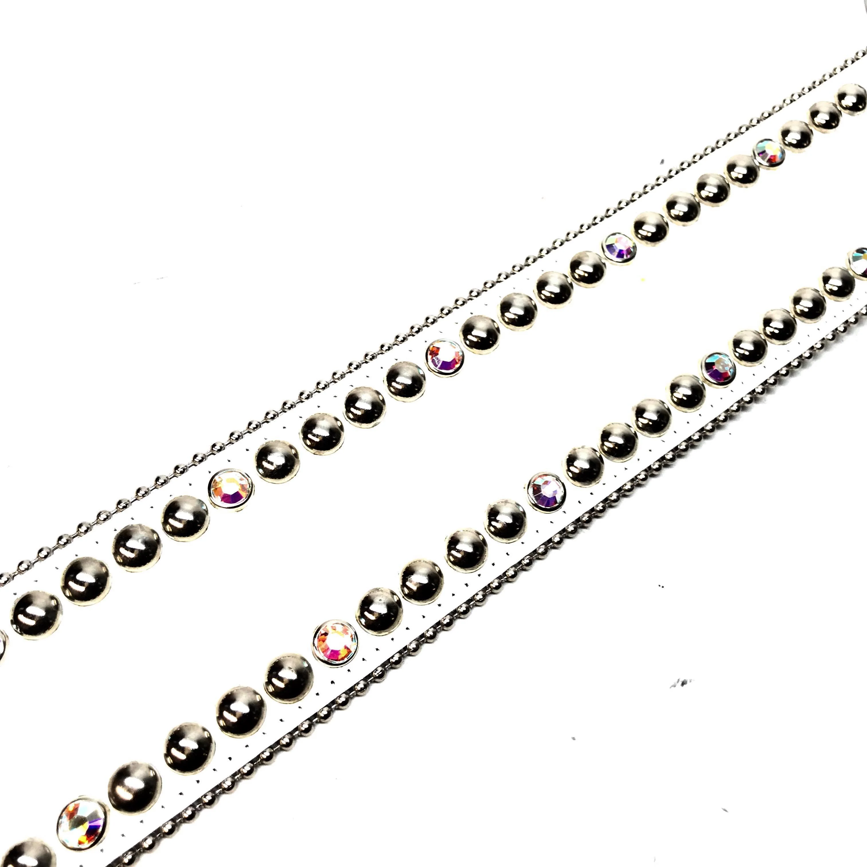 b.b. Simon 'White Croc' Thick 2.5" Crystal Belt - Image 5