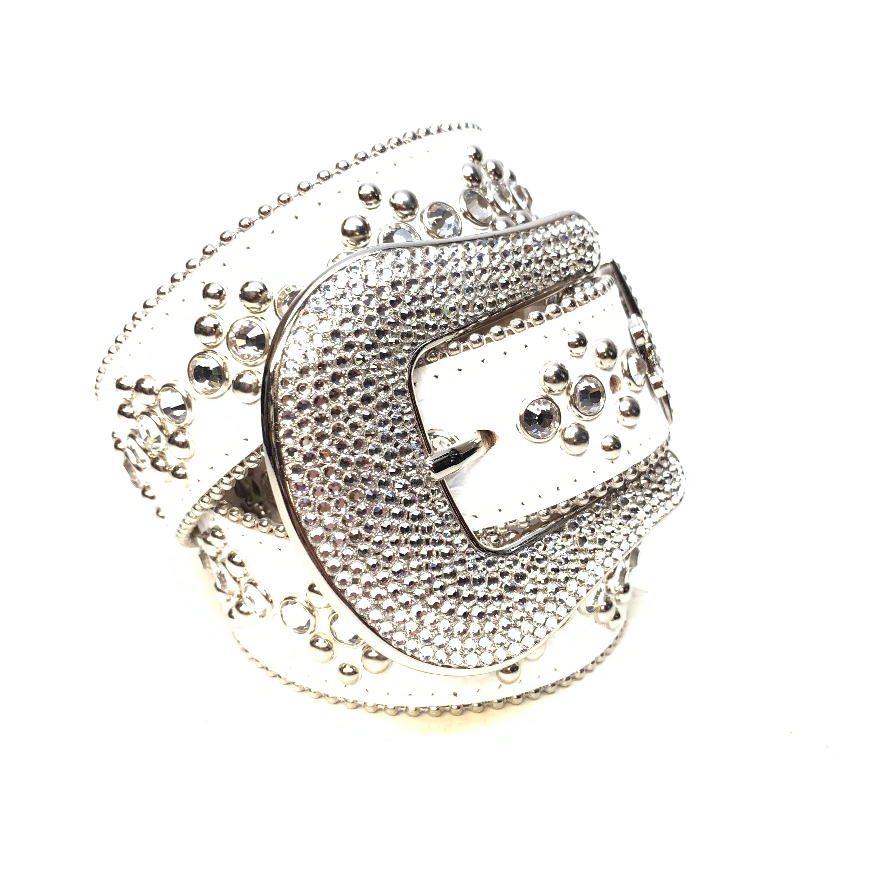 b.b. Simon White Ice Fully Loaded Crystal Belt - Image 2