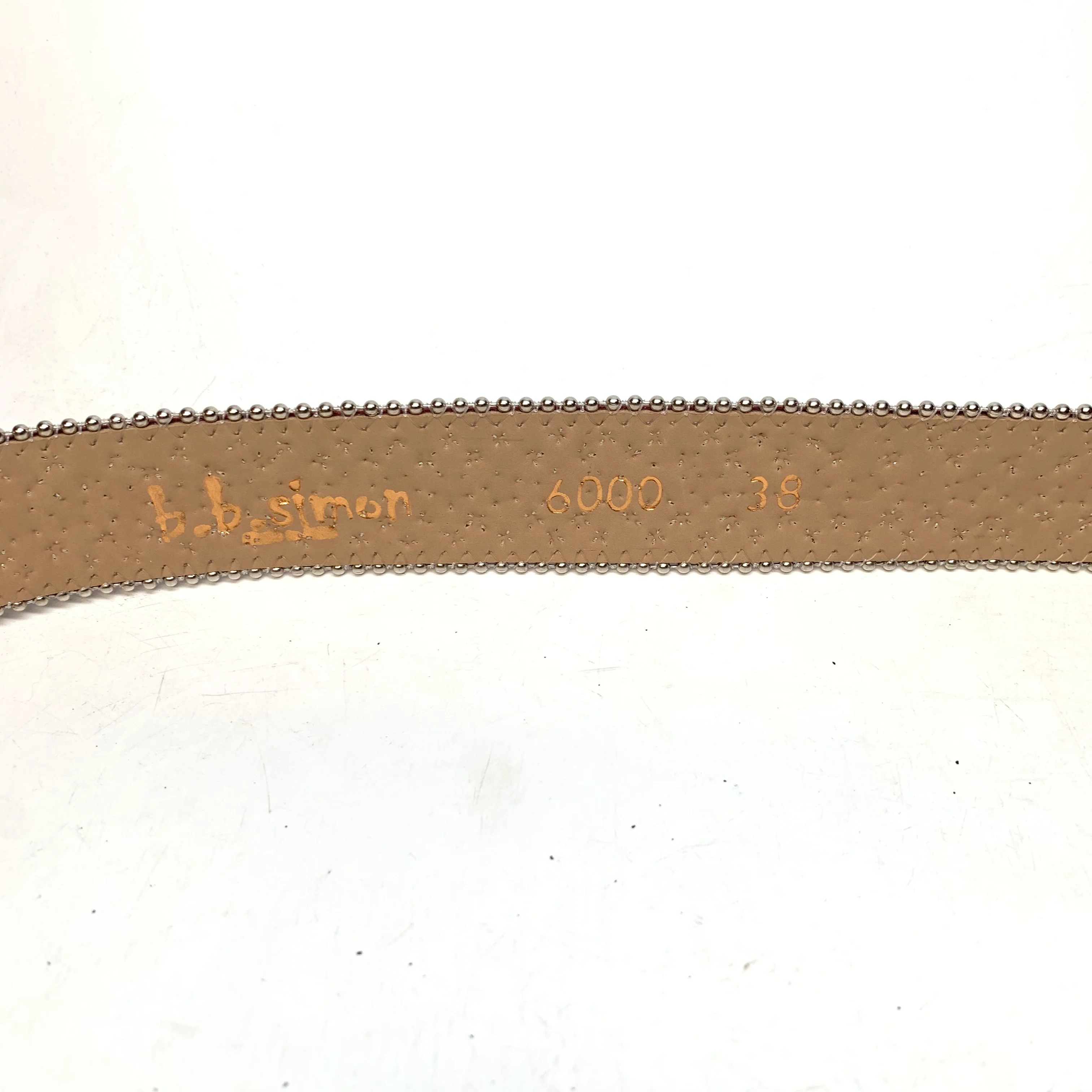 b.b. Simon Wine Red Crystal Belt - Image 7