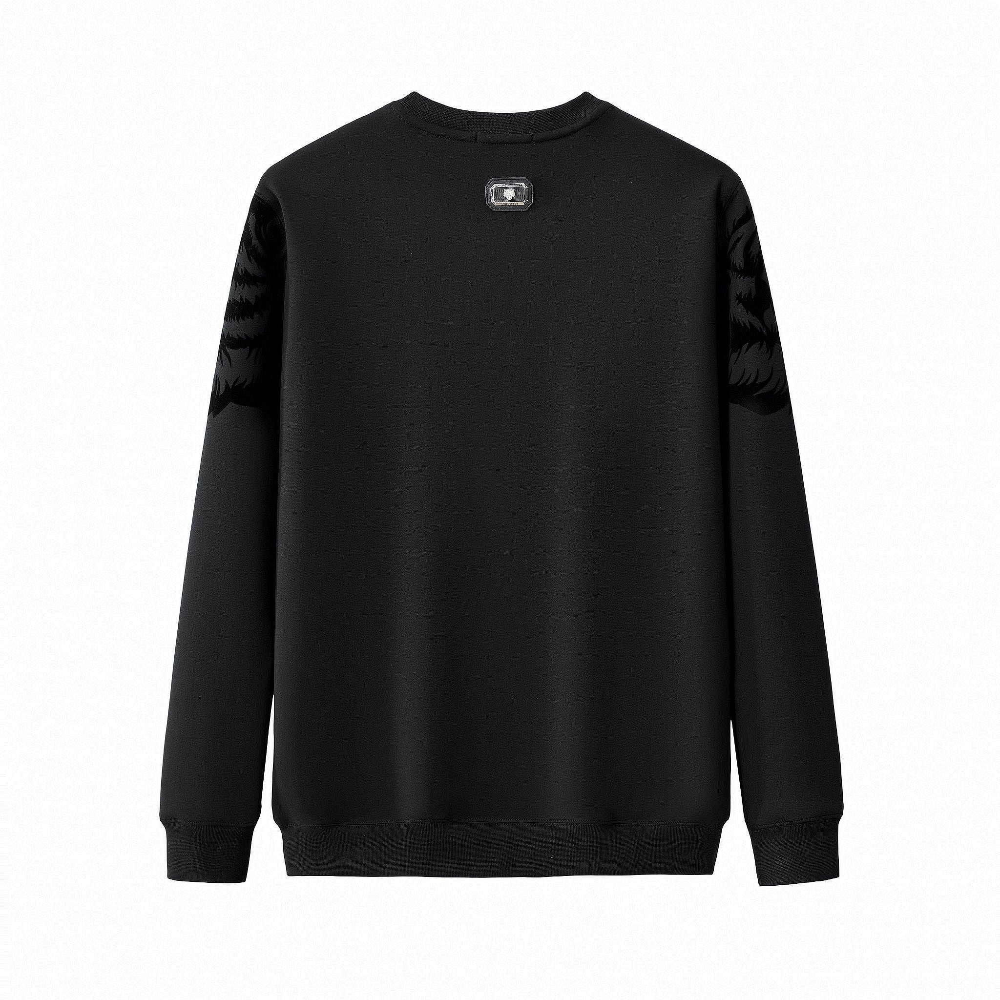 Barocco Midnight Roar sweatshirt BLACK - Image 2