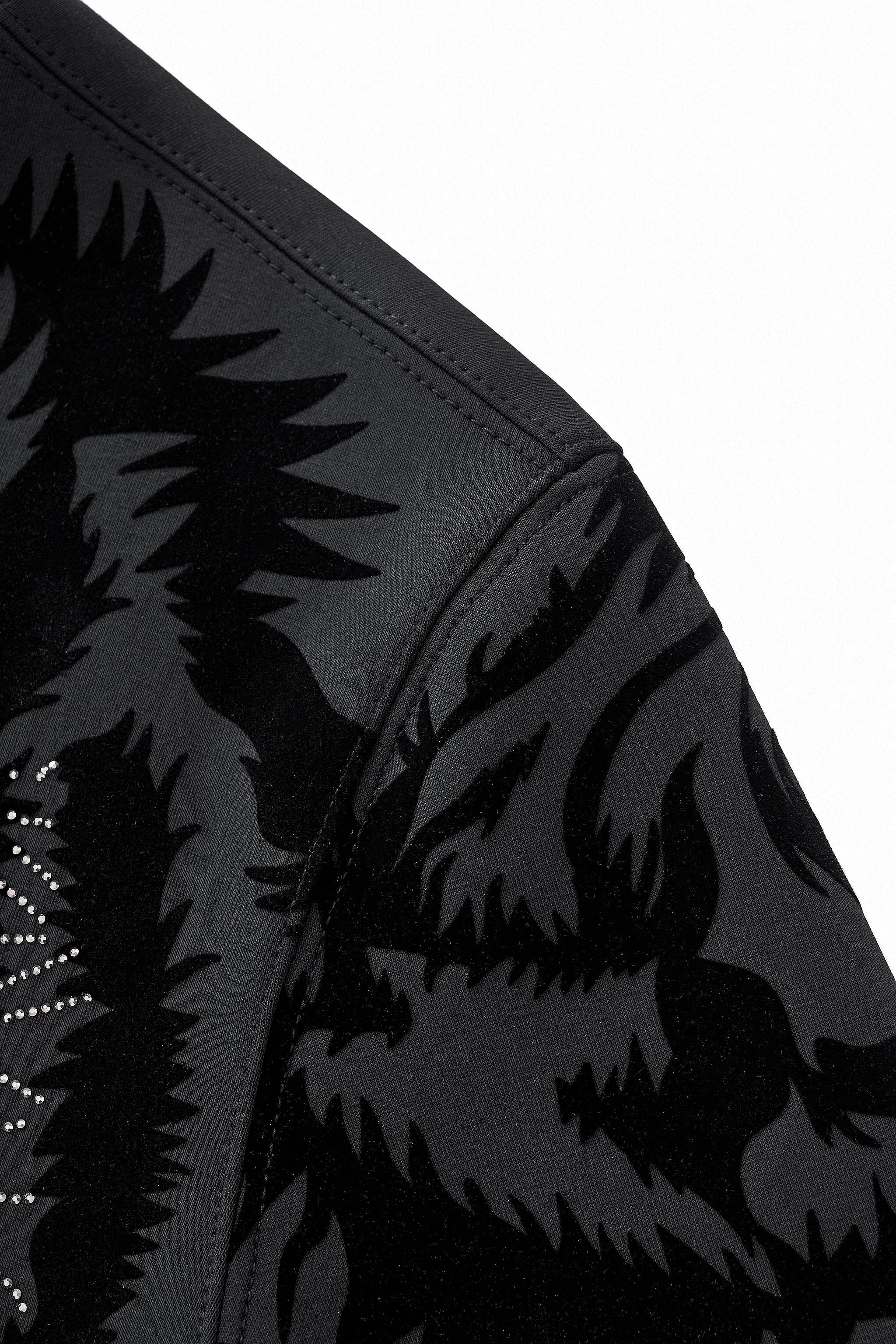 Barocco Midnight Roar sweatshirt BLACK - Image 5