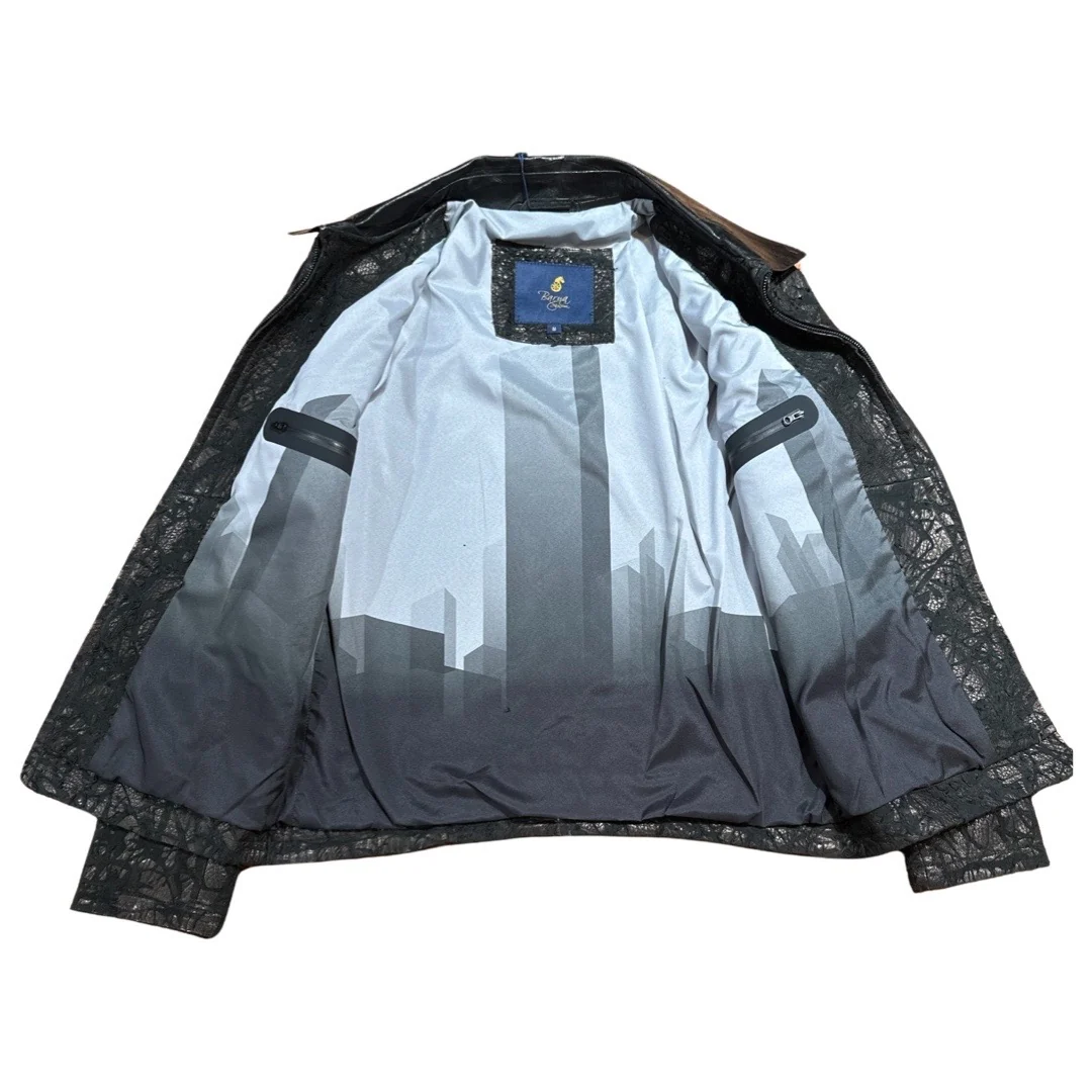 Barya NewYork Men's Distressed Black Lambskin Jacket - Image 2