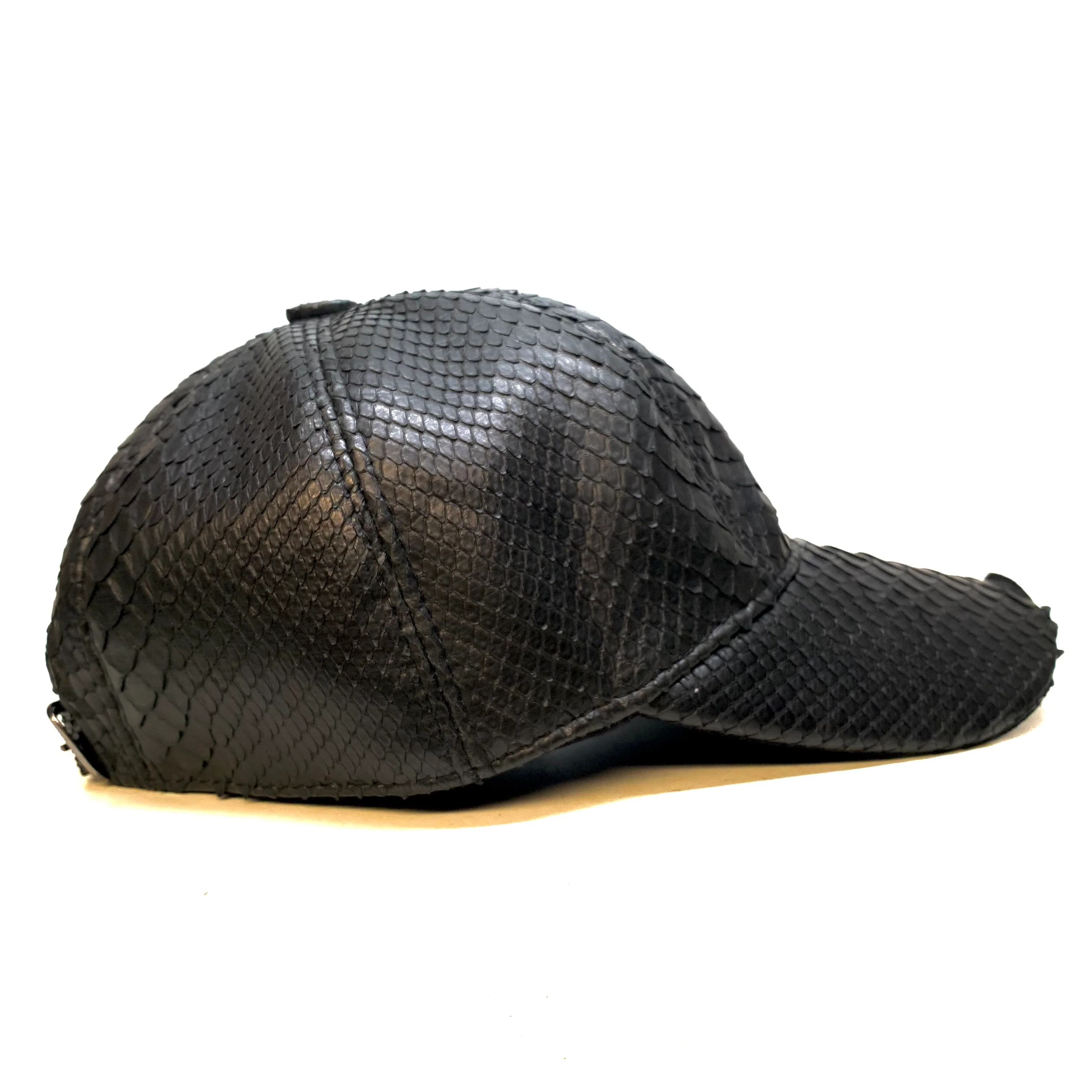 Barya NewYork All-Over Black Python Strap-Back Base Ball Hat - Image 3