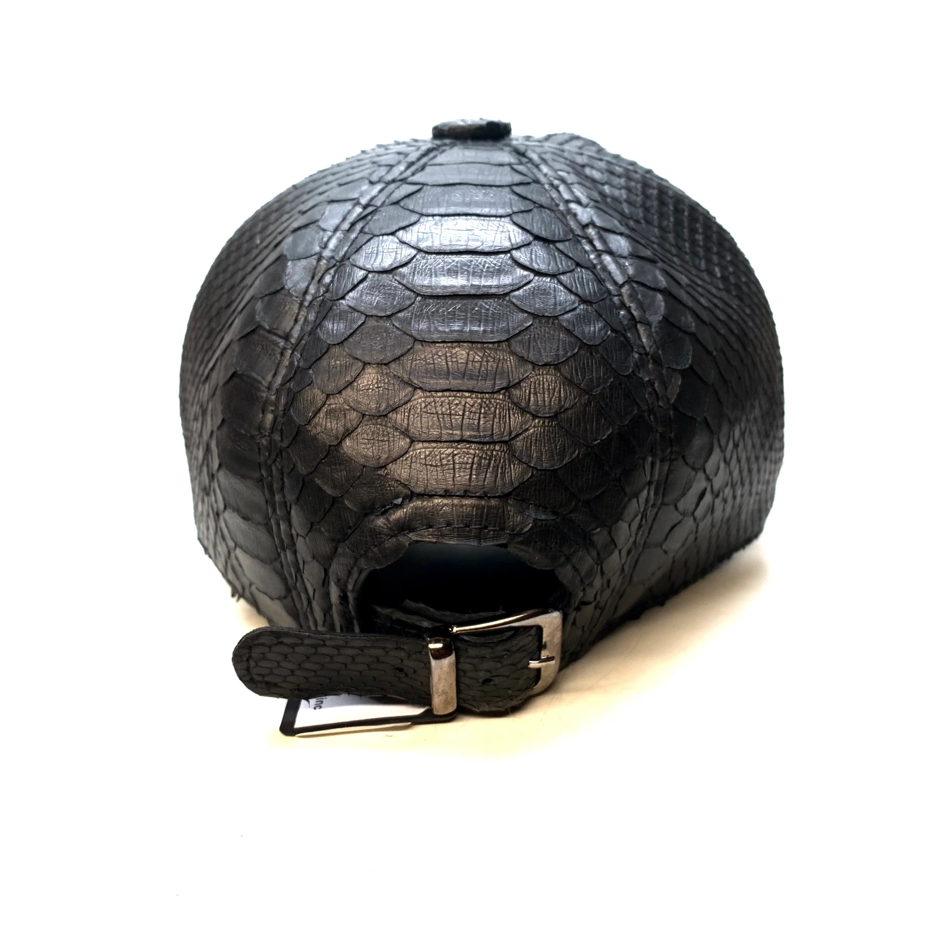Barya NewYork All-Over Black Python Strap-Back Base Ball Hat - Image 5