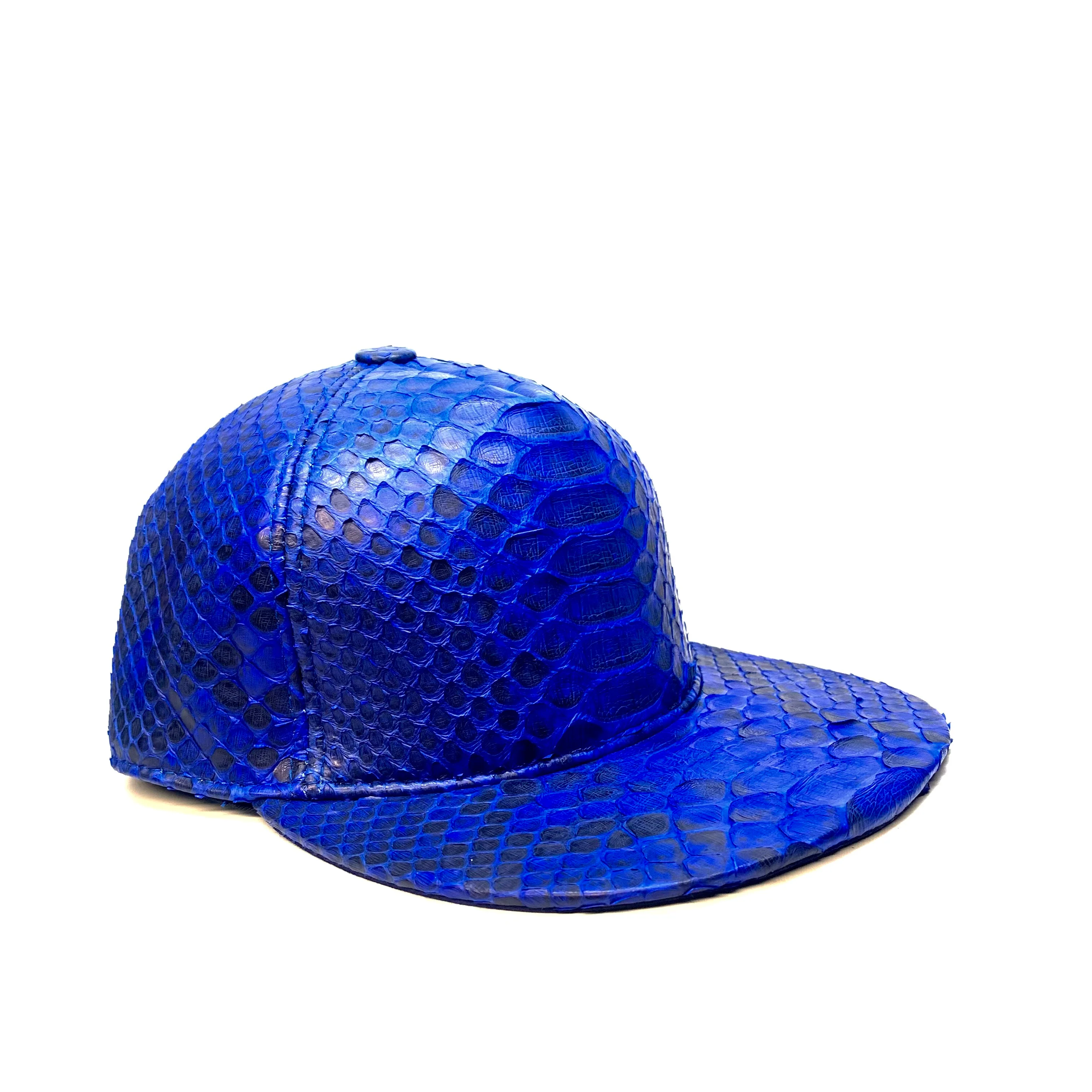 Barya NewYork All-Over Royal Blue Python Strap-Back Hat - Image 2