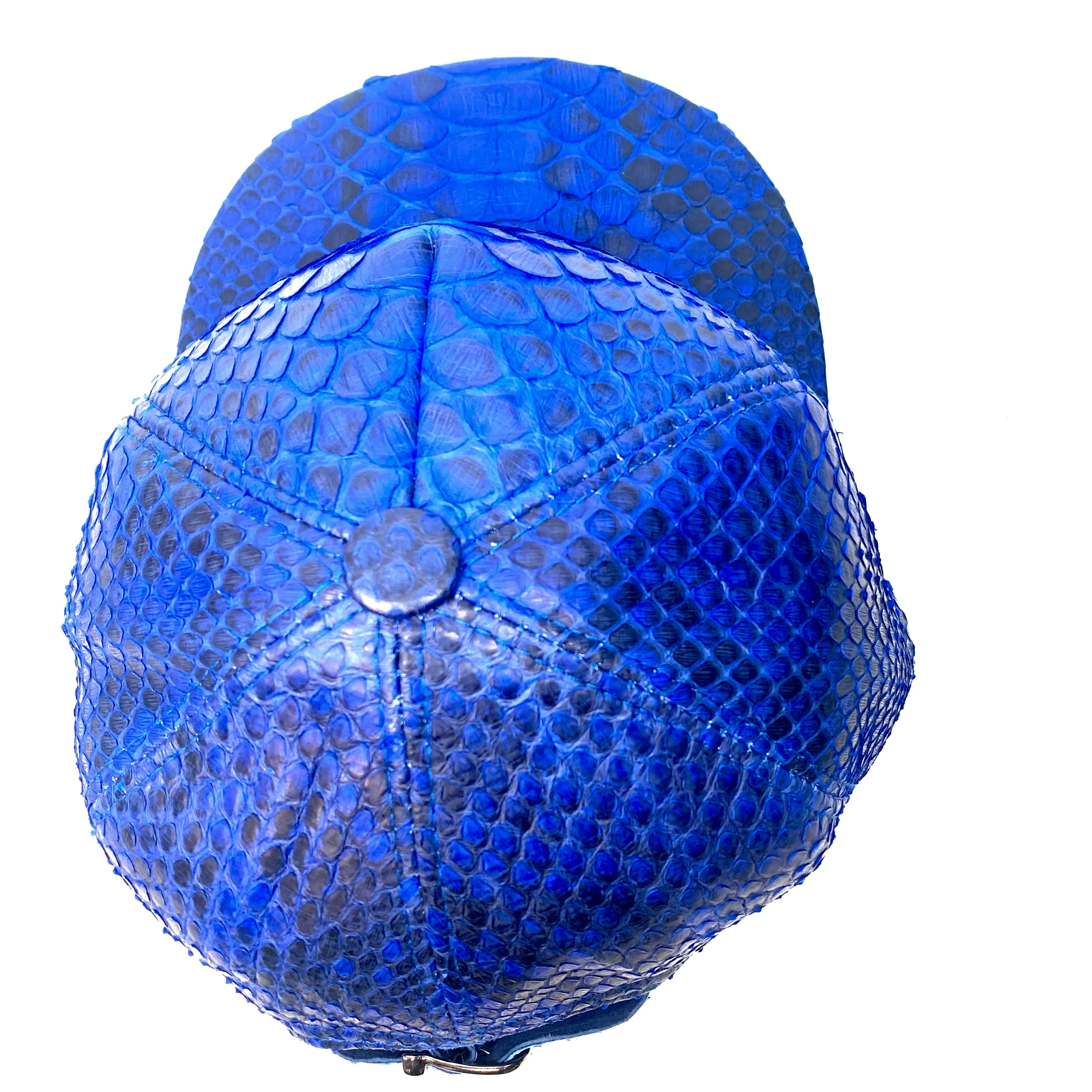 Barya NewYork All-Over Royal Blue Python Strap-Back Hat - Image 8