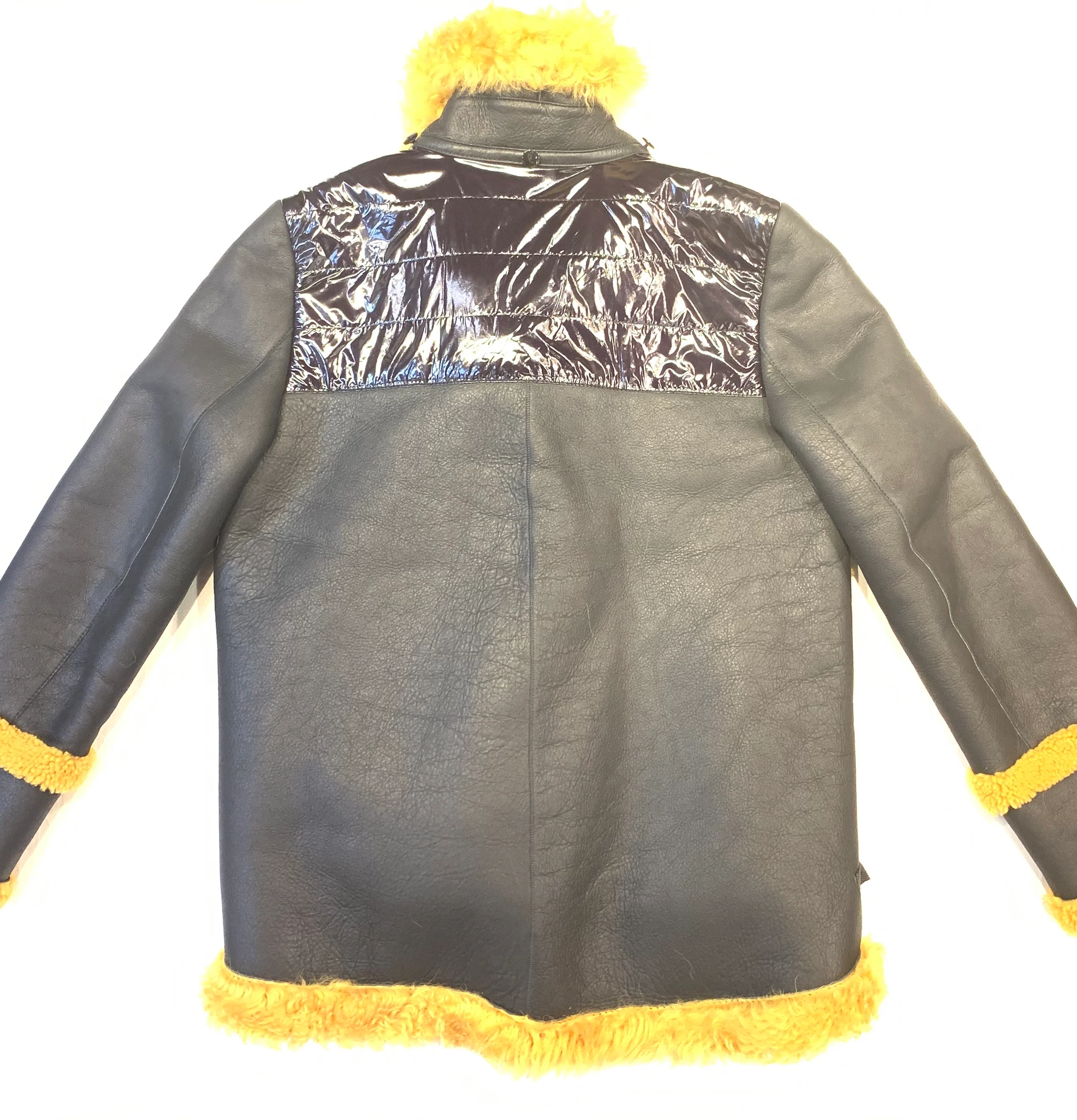 Barya NewYork Ladies Curly Duffle Shearling Coat - Image 11