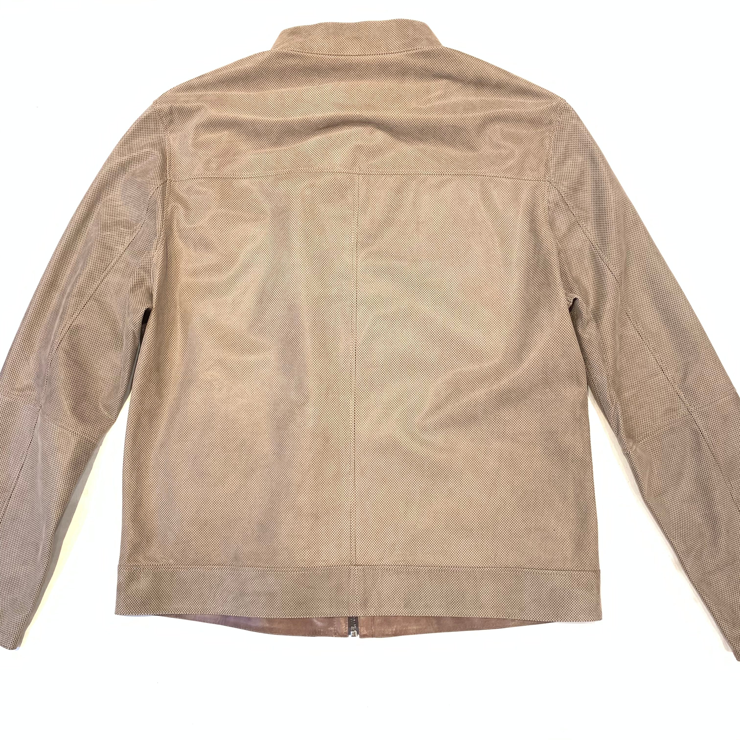 Barya NewYork Vizon Brown Reversible Lambskin Button Shirt - Image 6