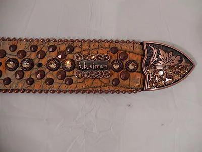 b.b. Simon Rust And Bronze Crystal Belt - Image 4