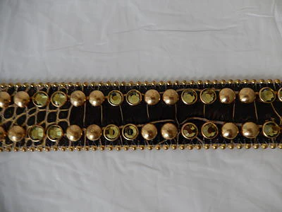 b.b. Simon Studded Golden Crystal Belt - Image 3