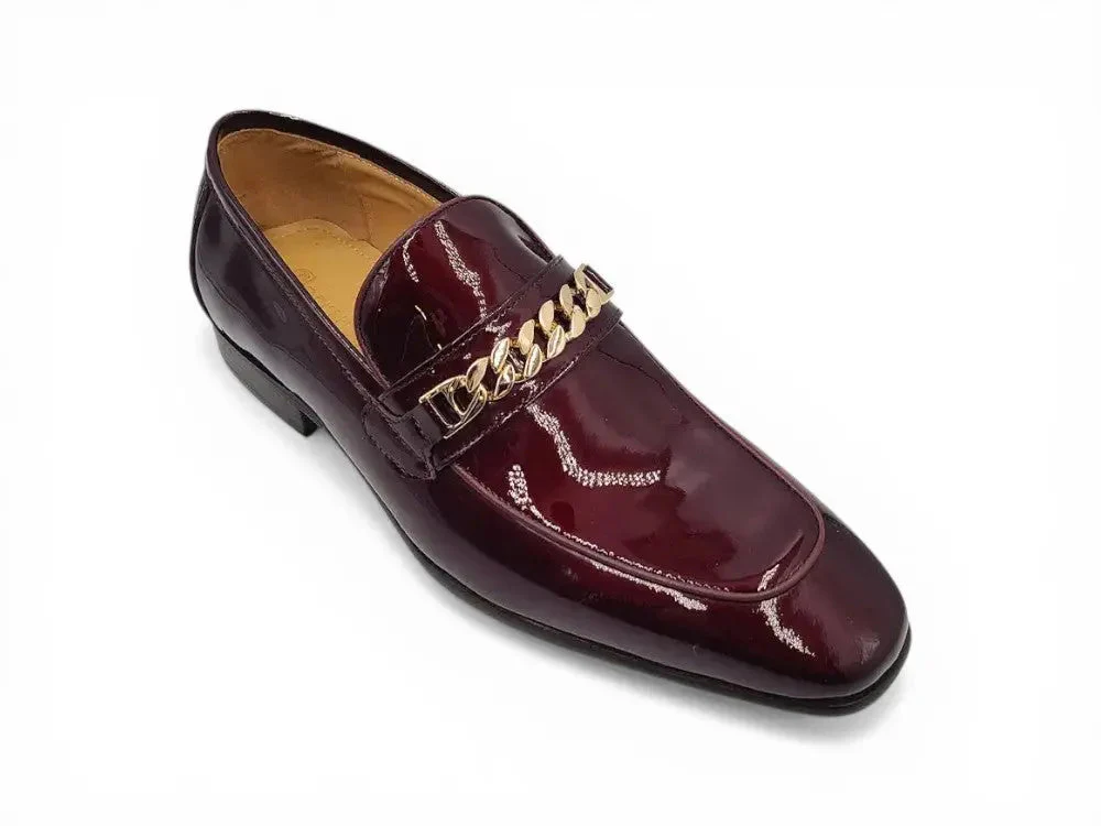 Beveled Squared Toe Patent Leather Loafer - Image 10