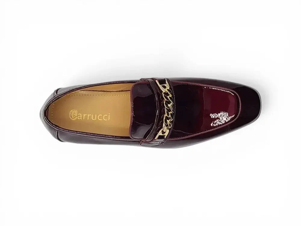 Beveled Squared Toe Patent Leather Loafer - Image 11