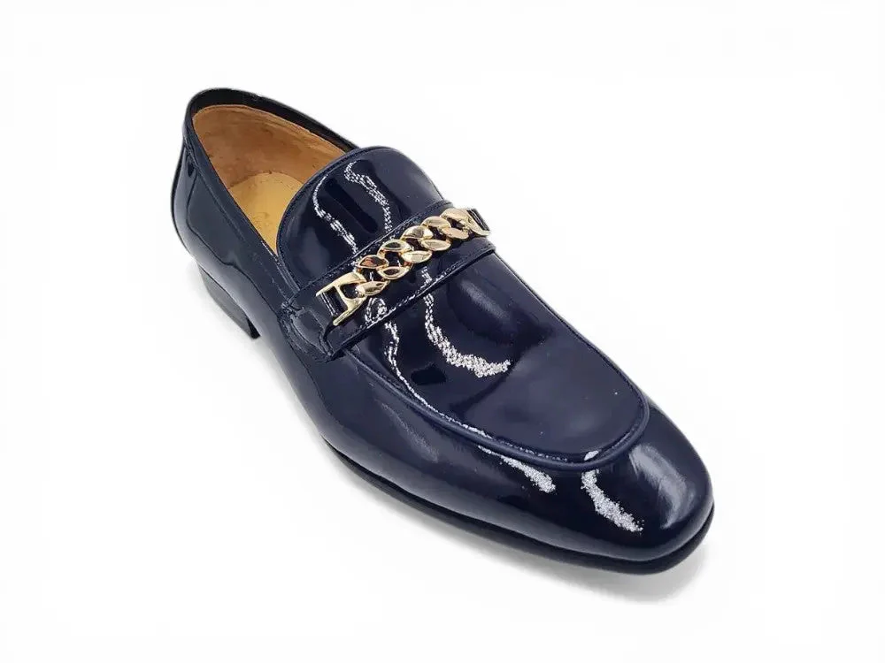 Beveled Squared Toe Patent Leather Loafer - Image 2