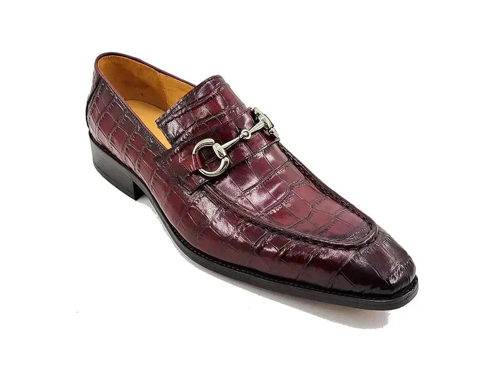 Buckle Loafer w Gator Embossed Leather - Image 10