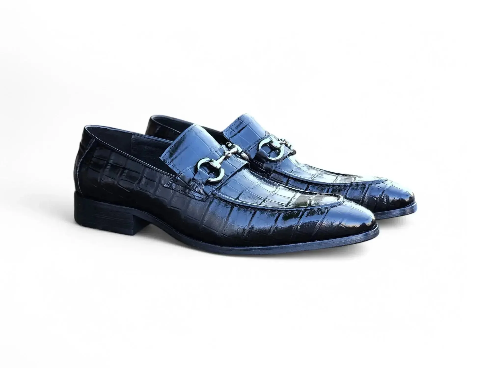 Buckle Loafer w Gator Embossed Leather - Image 11