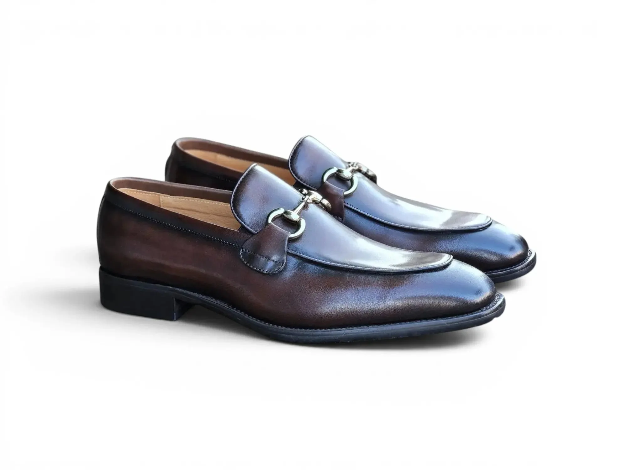Burnished Calfskin Horsebit Loafer - Image 3