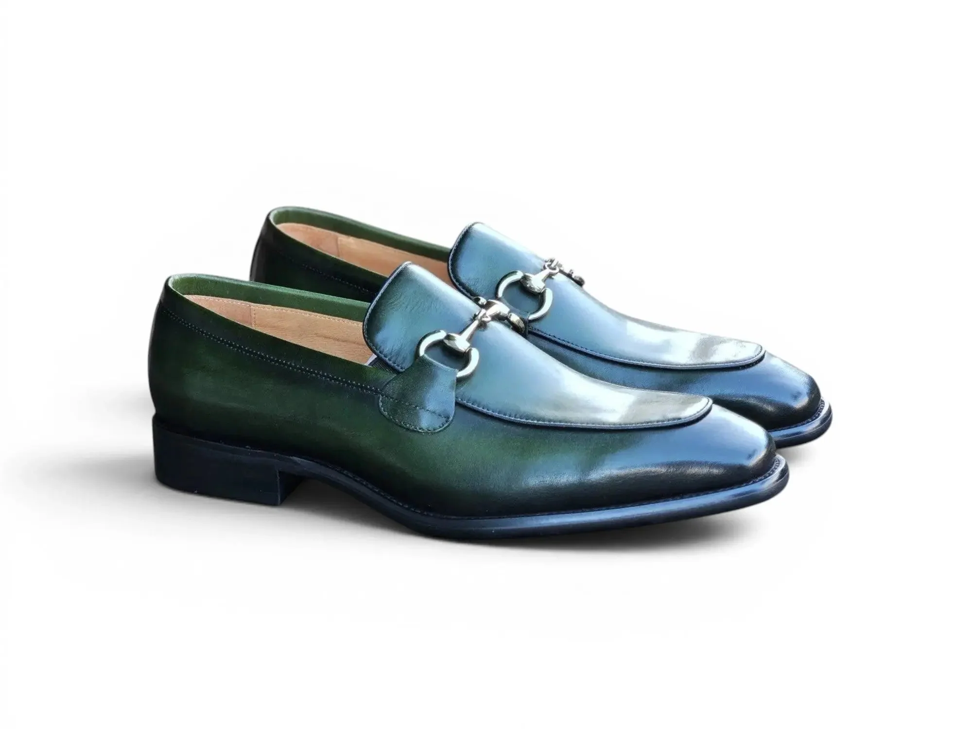 Burnished Calfskin Horsebit Loafer - Image 8