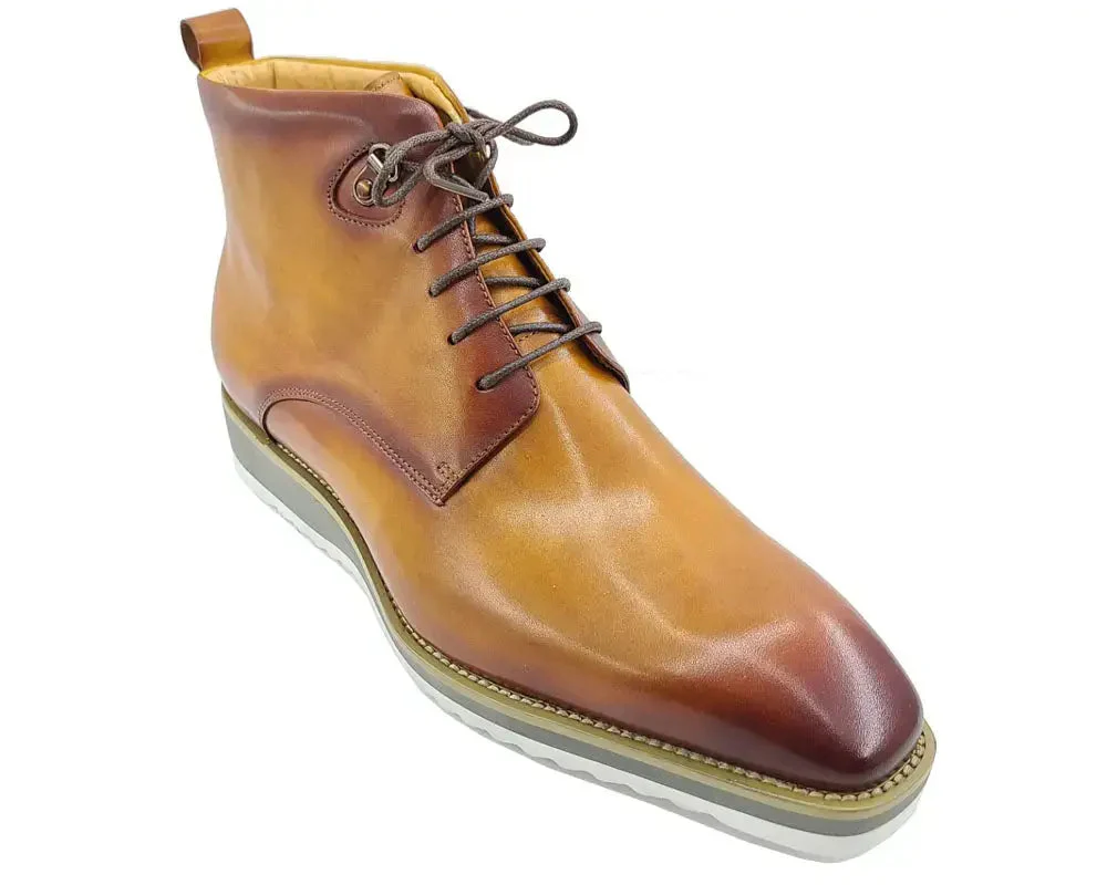 Burnished Calfskin Lace-Up Boot - Image 5