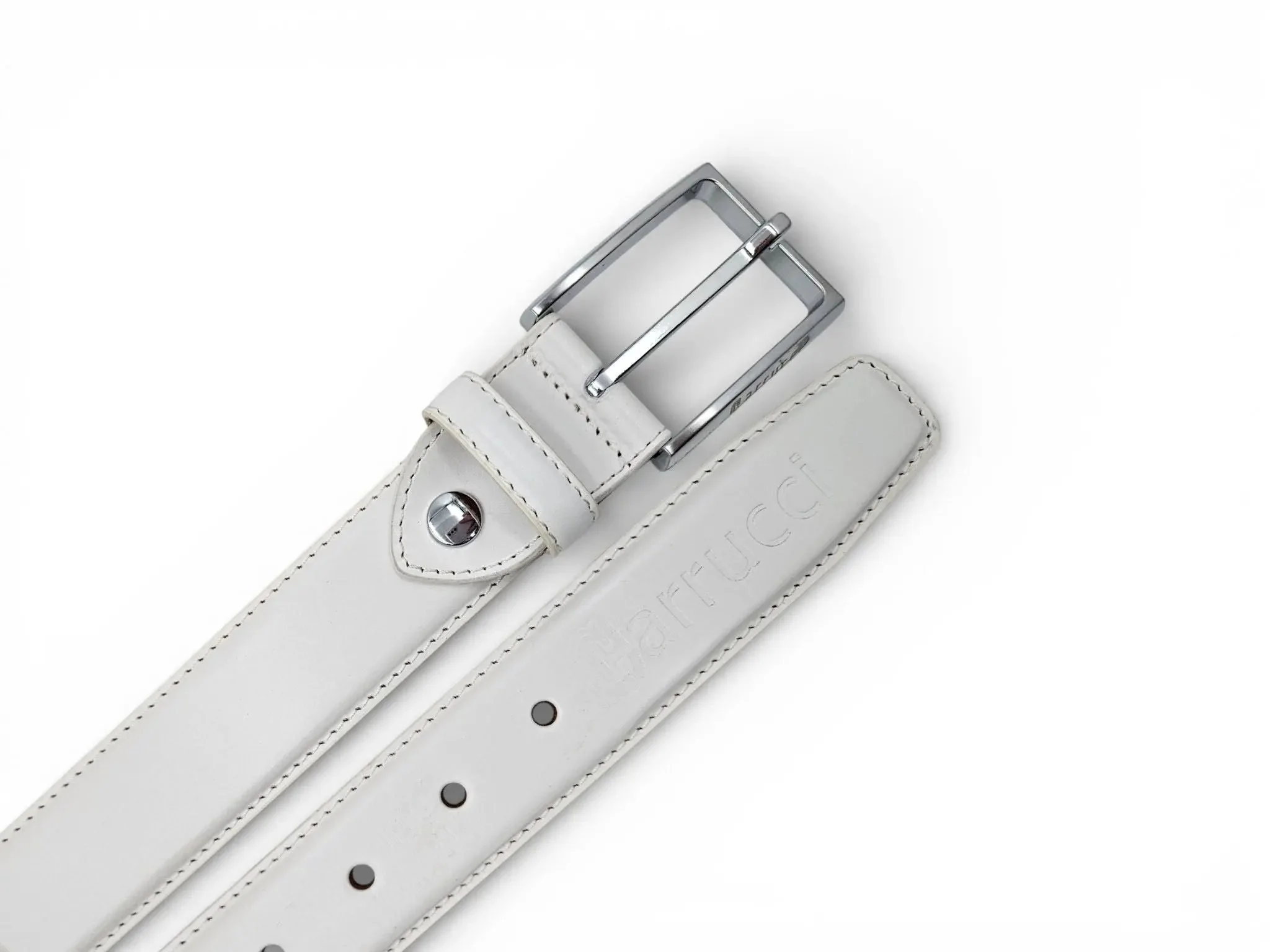 Burnished Calfskin Leather Belt - Image 13