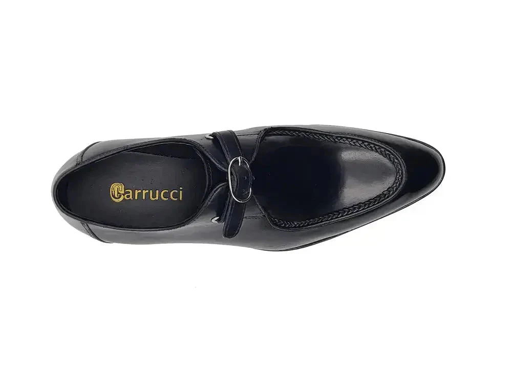 Burnished Moc Toe Single Monk Loafer - Image 4