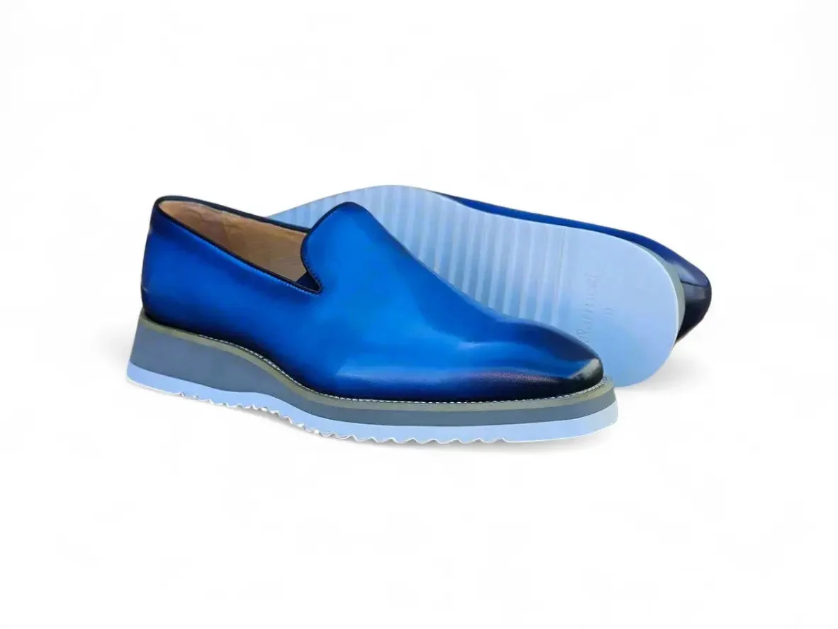 Burnished Wholecut Loafer Lightweight Sole - Image 7