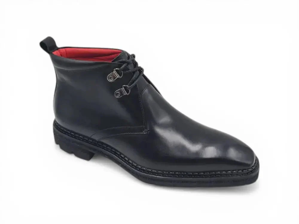 Calfskin Chukka Boot with Lug Sole - Image 8