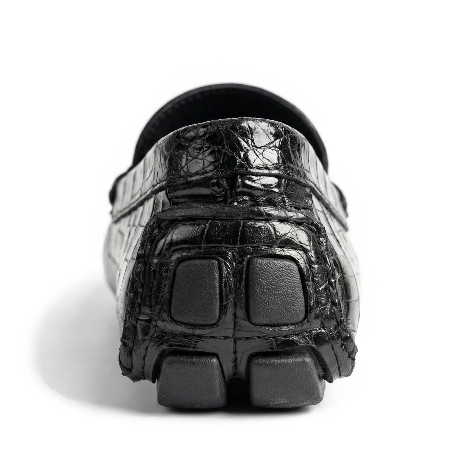 Calzoleria Toscana Black Belly Crocodile Loafers - Image 3