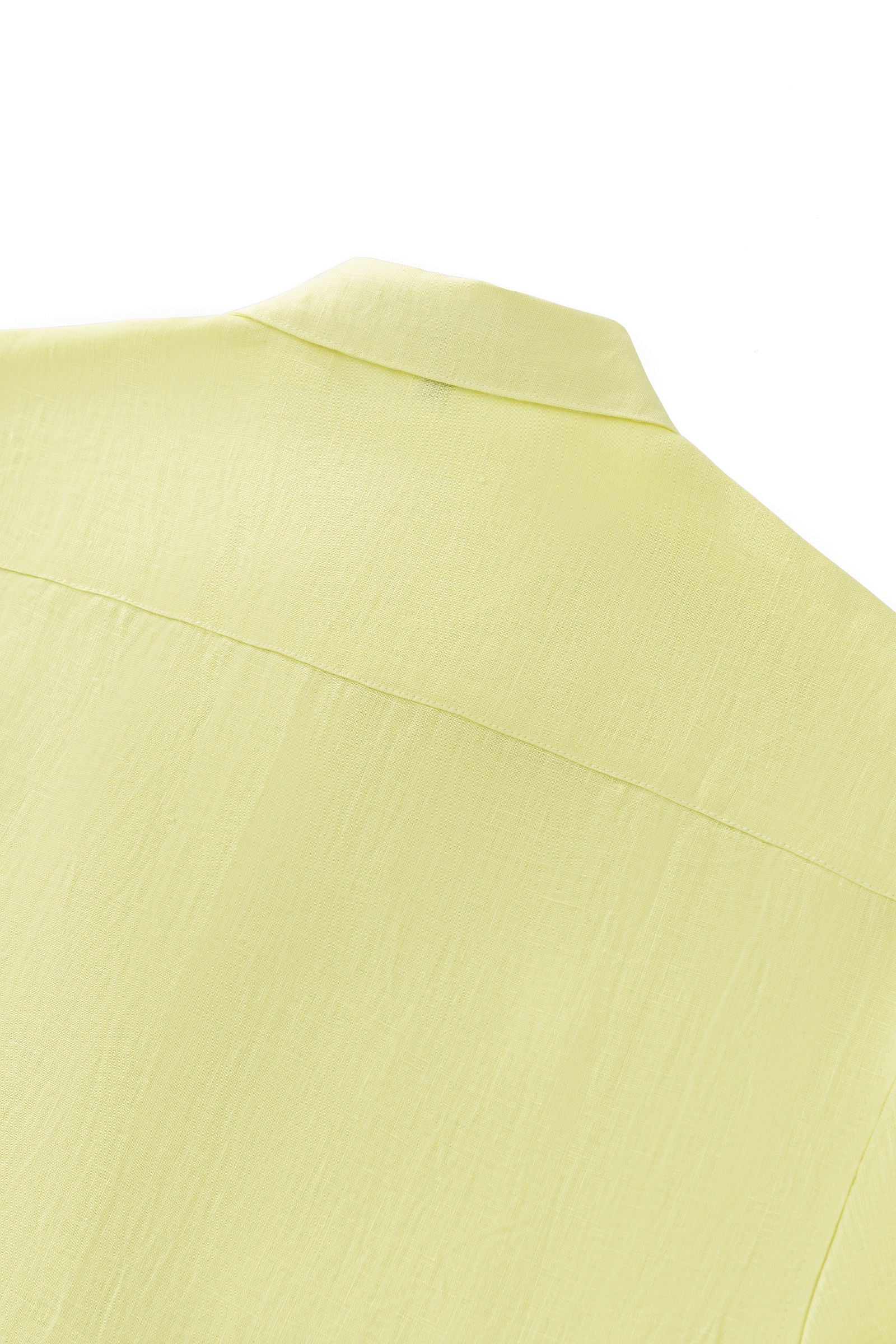 Capri Linen Shirt CANARY - Image 7