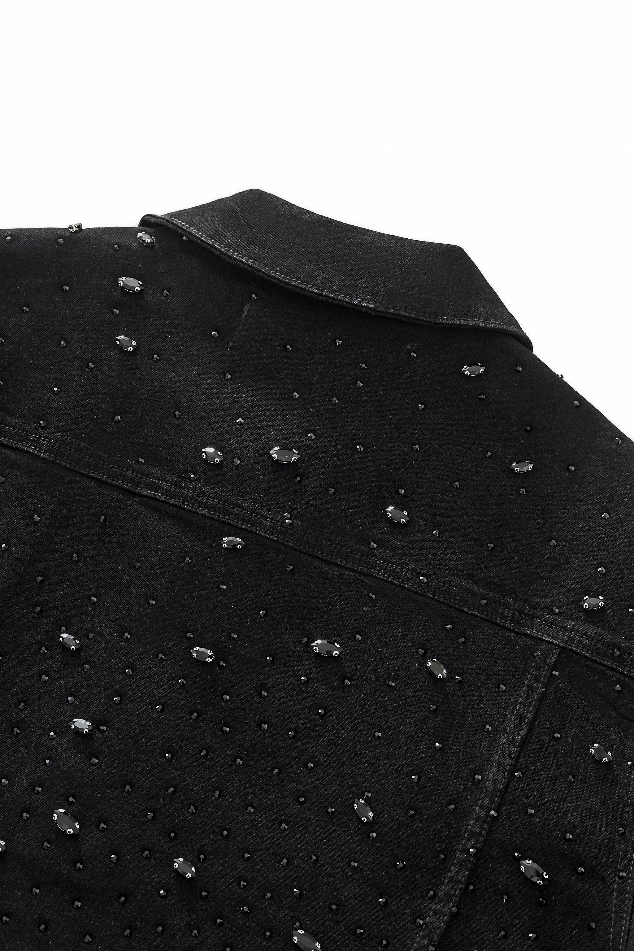 Celestial Stud Denim Jkt – Century Penthouse BLACK - Image 9