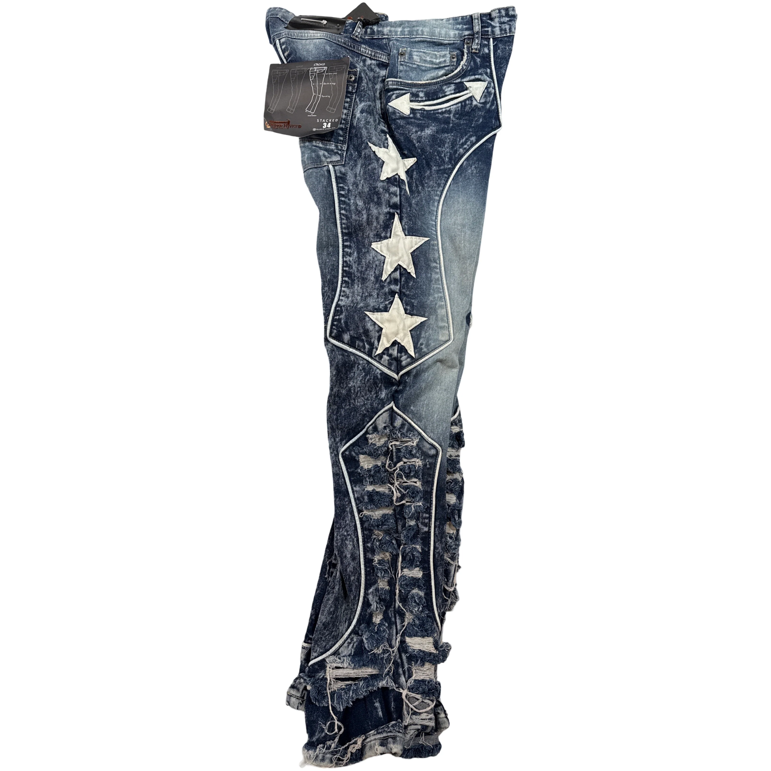 CopperRivet Blue Western Star Jeans - Image 3