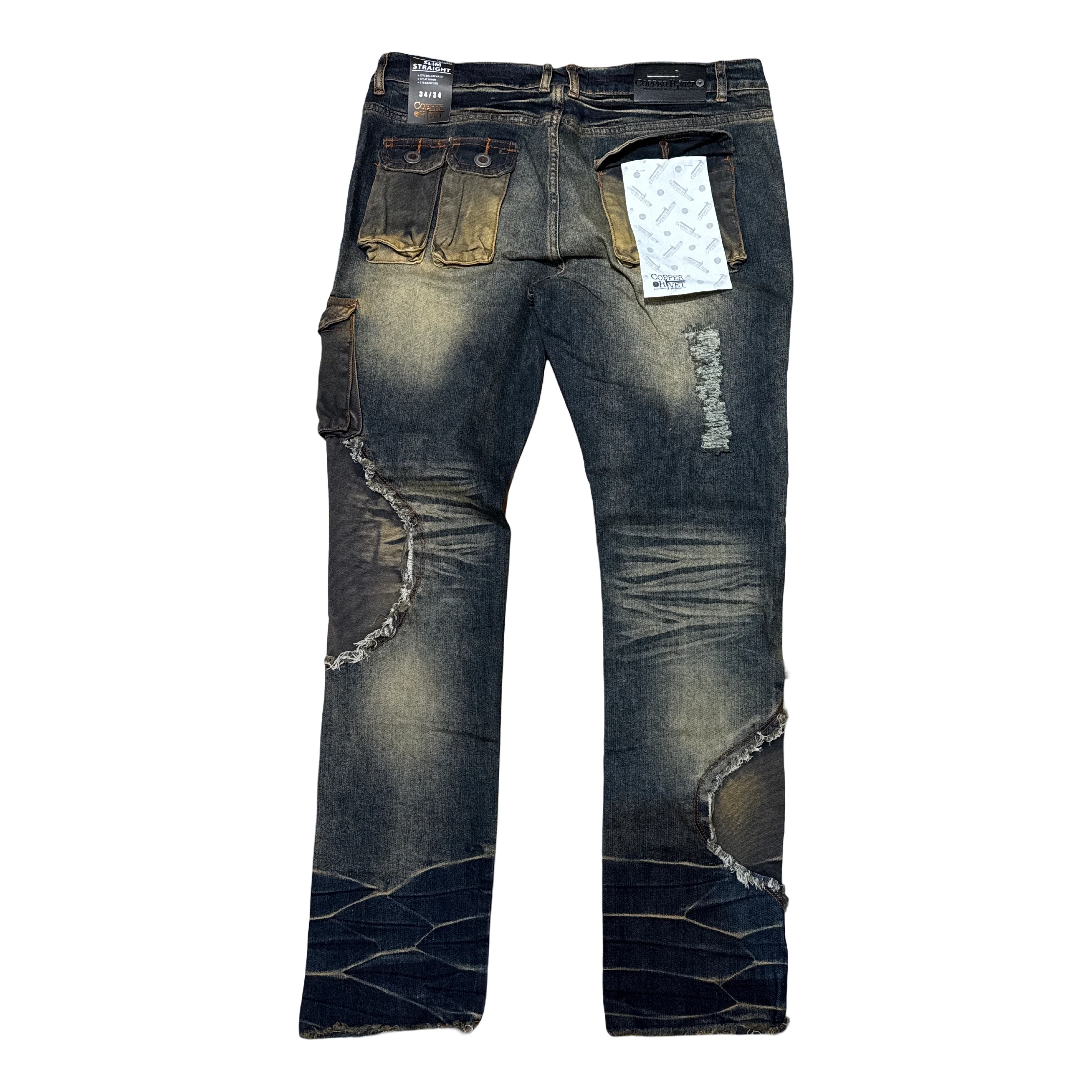 CopperRivet Sand Rip n Repair Jeans - Image 2