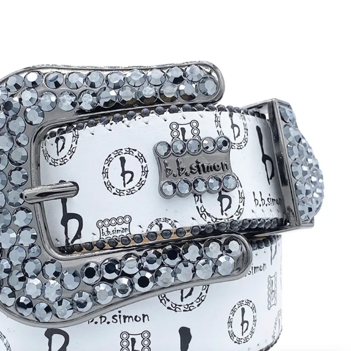 b.b. Simon BB Pattern Classic – White/Hematite - Image 2