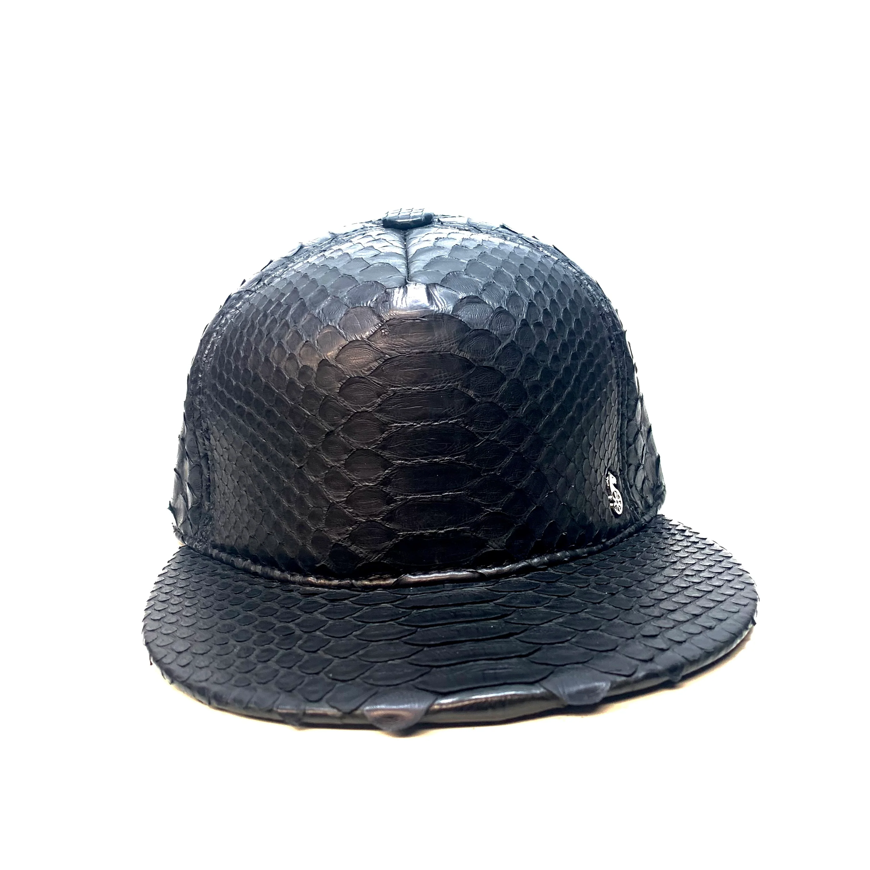 Barya NewYork All-Over Black Python Strap-Back Hat - Image 4