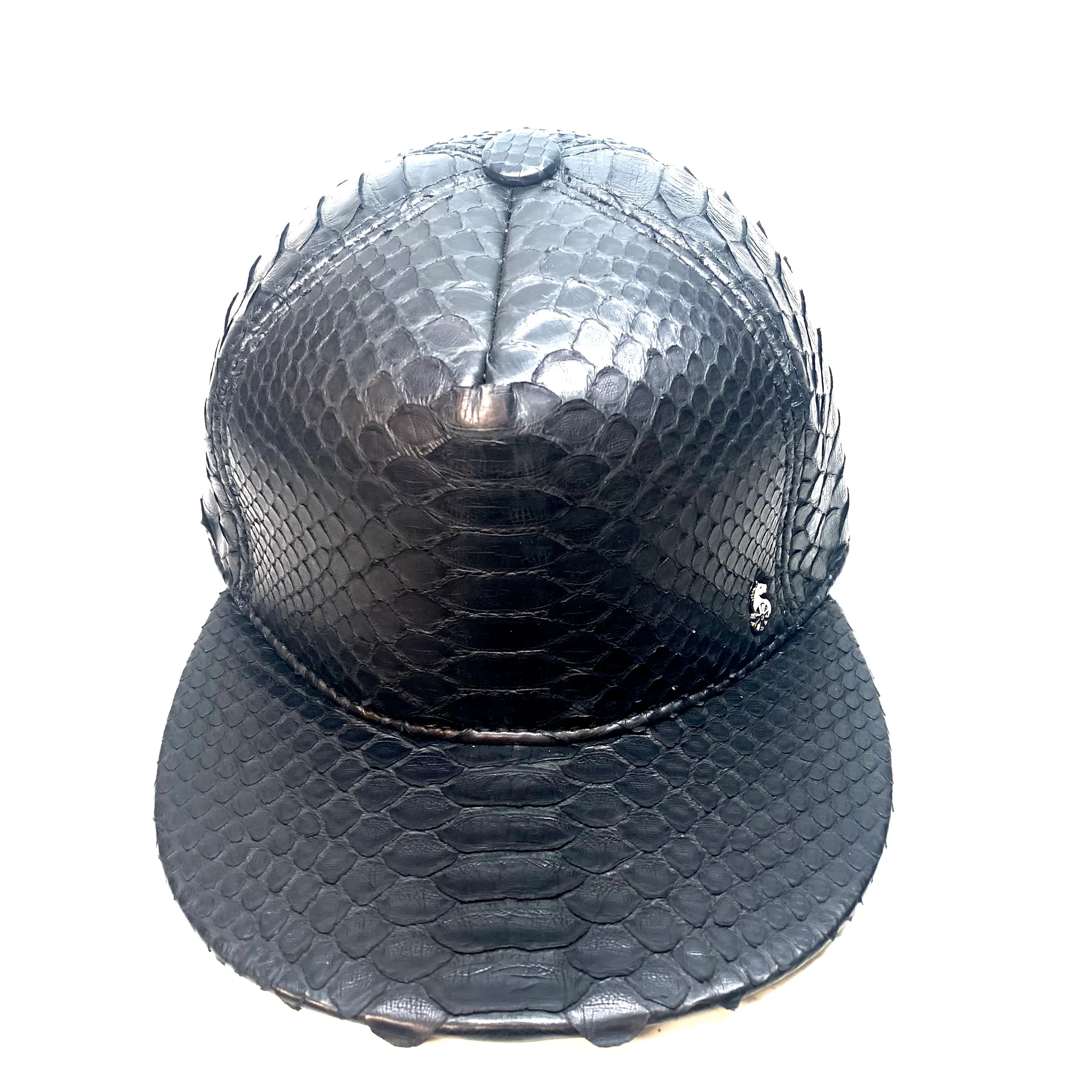 Barya NewYork All-Over Black Python Strap-Back Hat - Image 5