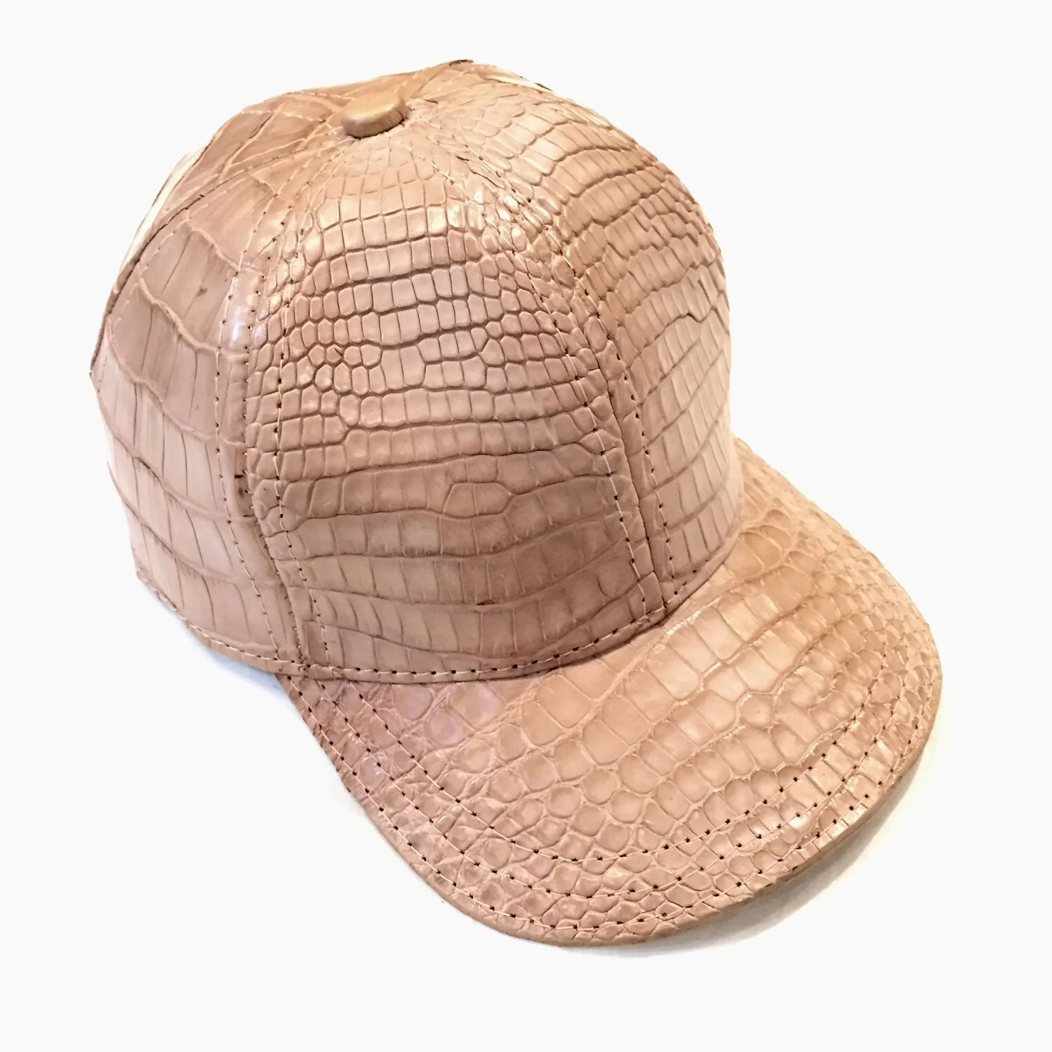 Kashani Cream All Over Alligator Strap back Hat